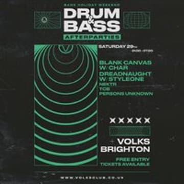 Saturday night - Free Entry DNB Session
