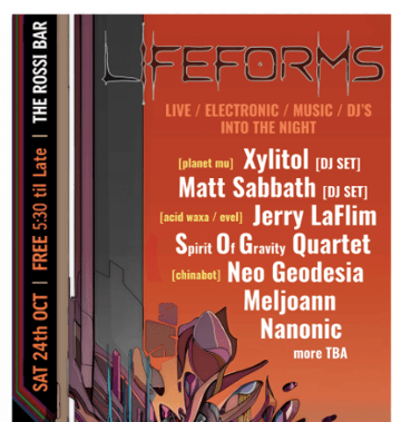 Lifeforms – Live / Electronic / Music / DJs into the Night