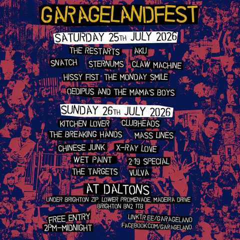GARAGELAND FEST **FREE ENTRY**