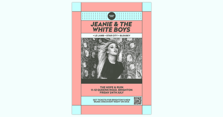 HH: Jeanie & The White Boys + Le Lamb + Star City + Blousey *NEW DATE*
