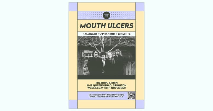 HH Presents: Mouth Ulcers + alligatr + O’Phantom + Grimrite