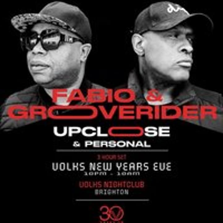 Volks NYE 2026: 12-Hour Rave with Fabio & Grooverider