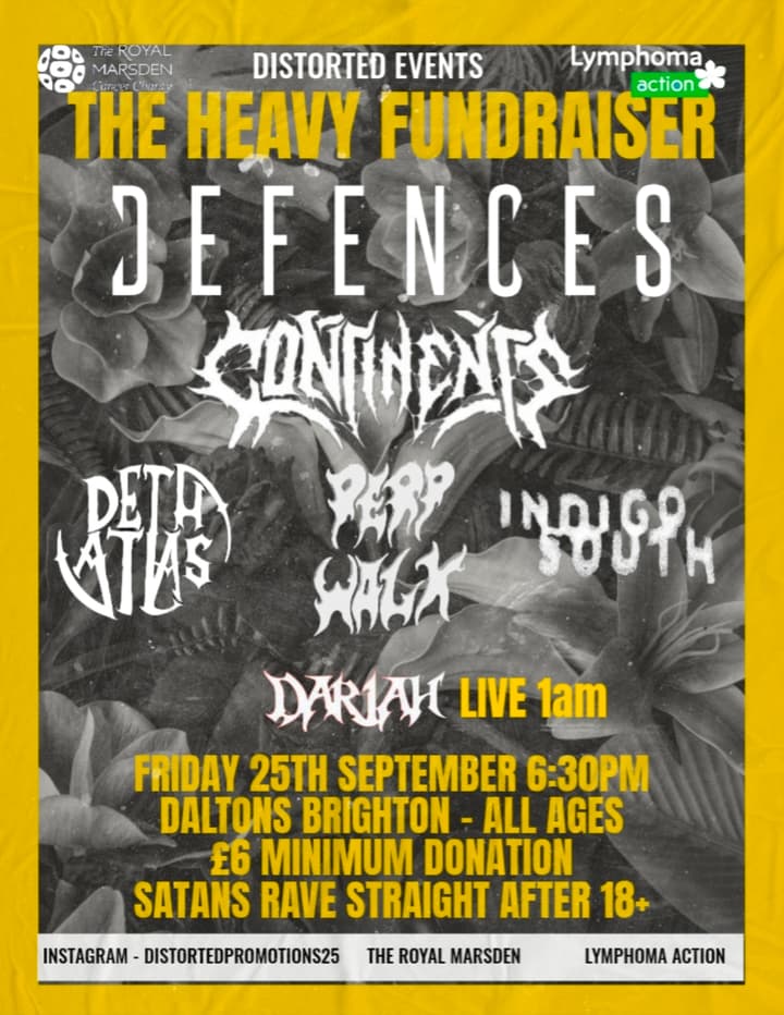 DISTORTED PROMOTIONS PRESENTS THE HEAVY FUNDRAISER