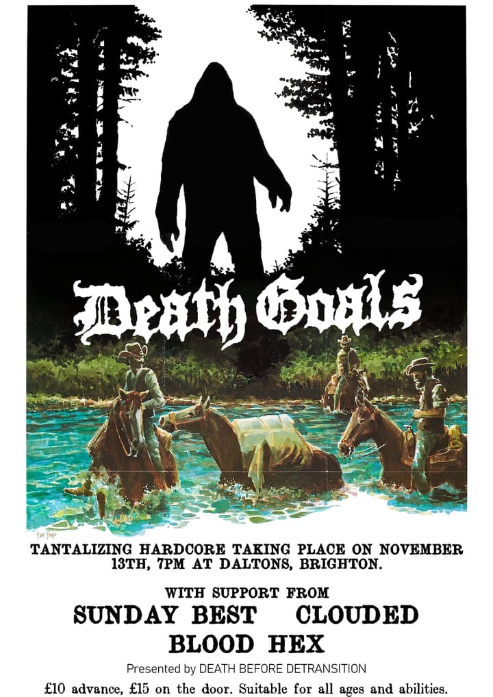 DEATH GOALS + SUNDAY BEST + CLOUDED + BLOOD HEX