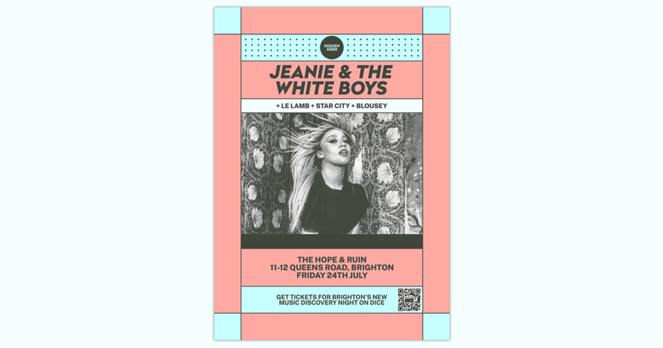 HH: Jeanie & The White Boys + Le Lamb + Star City + Blousey *NEW DATE*