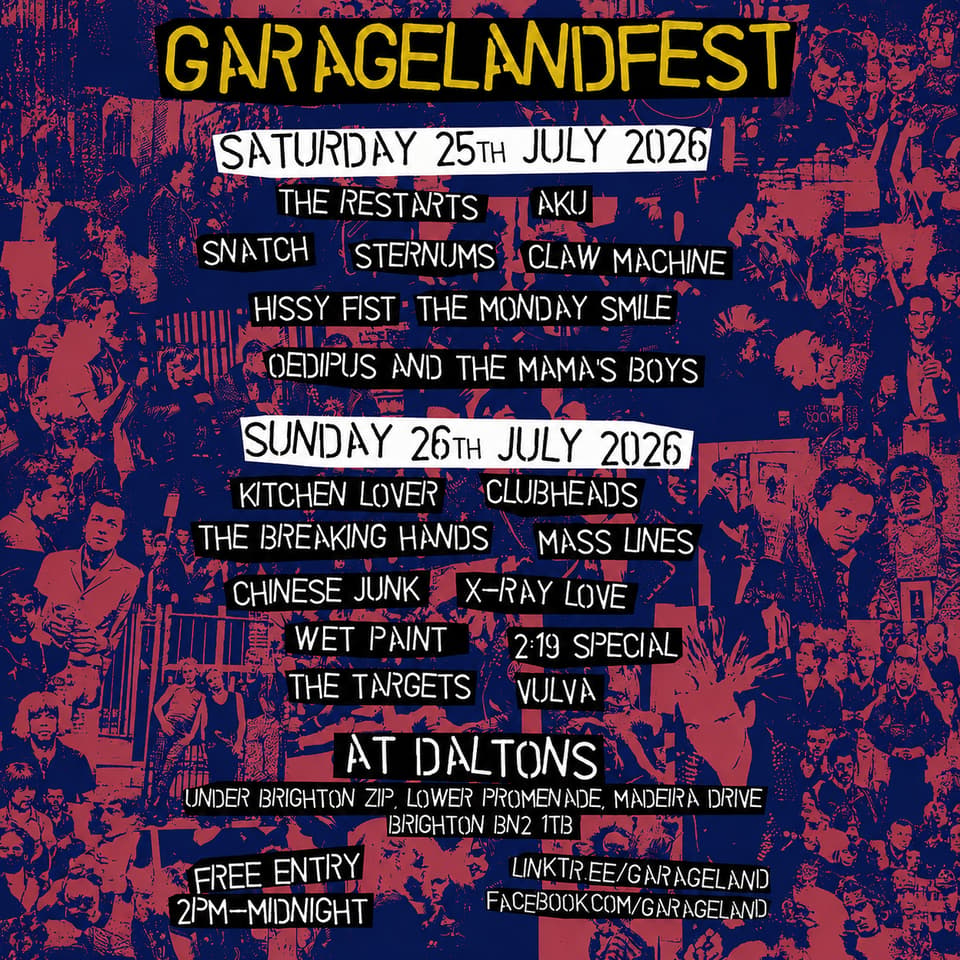 GARAGELAND FEST **FREE ENTRY**